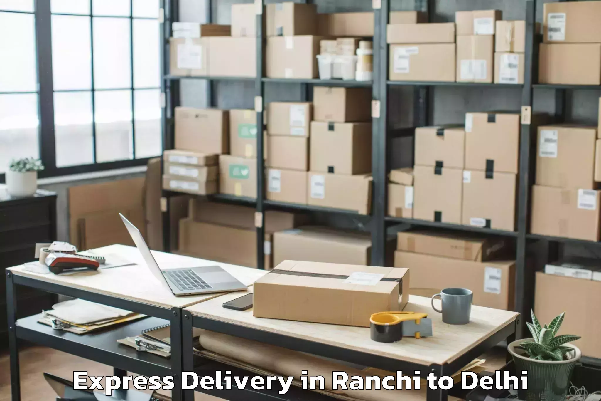 Reliable Ranchi to Naraina Industrial Estate Express Delivery